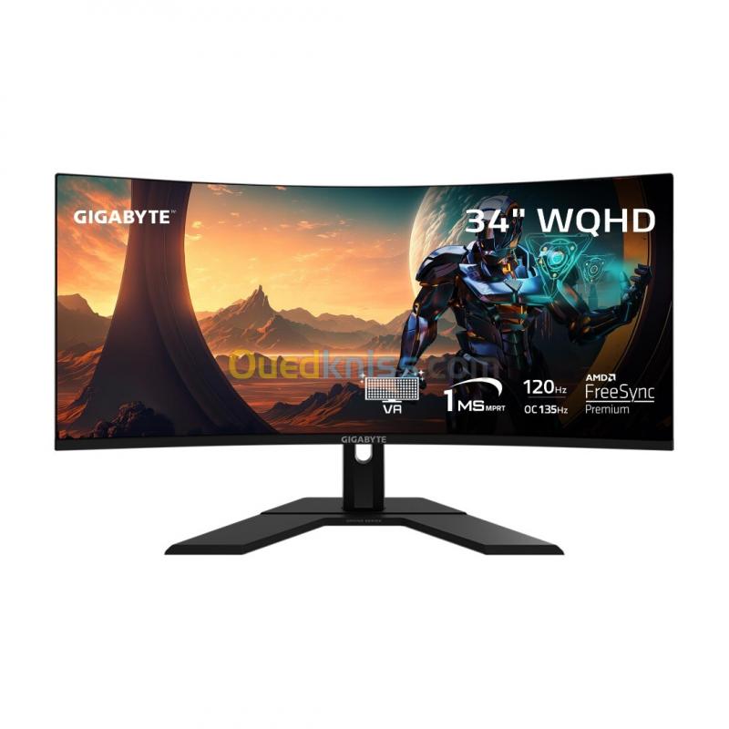 MONITEUR GIGABYTE GS34WQC ULTRA WIDE 120HZ VA CURVED 34 POUCE QHD 2K